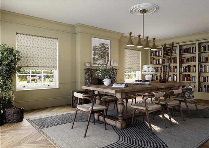 Emily Bond Cornflower, Yellow - Twist&Fit Roman Blind - Image 7